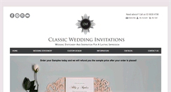 Desktop Screenshot of classicweddinginvitation.com