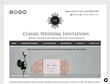 Tablet Screenshot of classicweddinginvitation.com